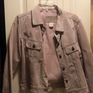 Vintage 80’s light pink suede jacket